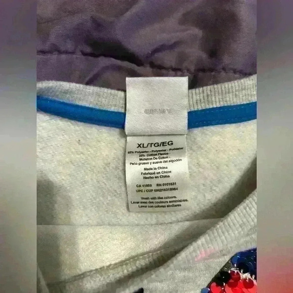 Girls Mini Mouse sweater grey size XL - Picture 3 of 4